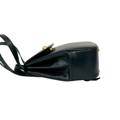 Celine Logo Star Ball Calf Leather Mini Backpack Daypack Navy 31339