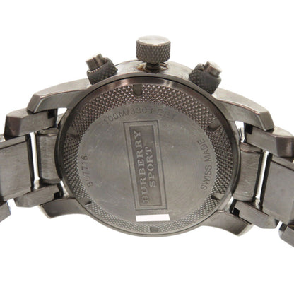 Burberry Sport Bu7716 Chronograph Stainless Steel Brown Quartz Watch 1740 Burberry