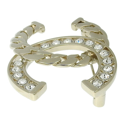 Chanel Coco Mark Brooch Abd111 B16035 With Rhinestones