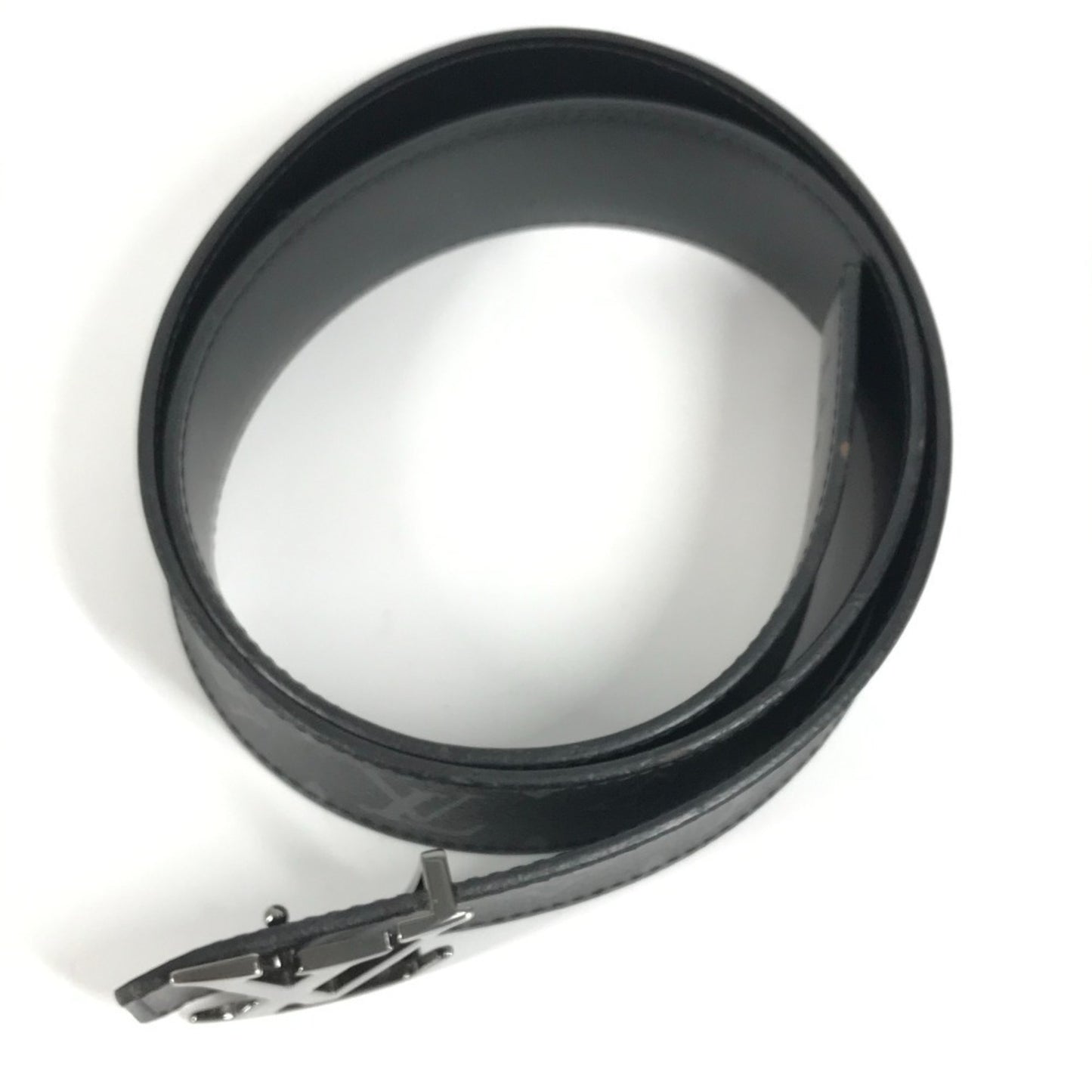 Louis Vuitton M9043U Monogram Eclipse Belt With Lv Initials