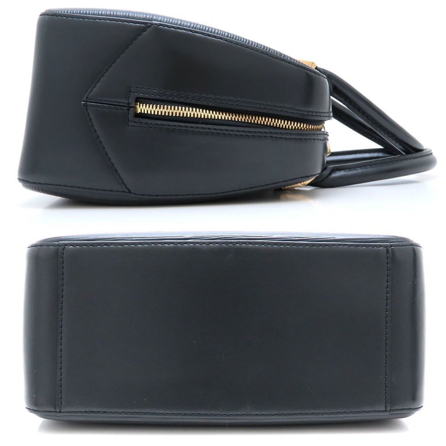 Louis Vuitton Epi Sablon M52042 Handbag In Noir And Creel Black