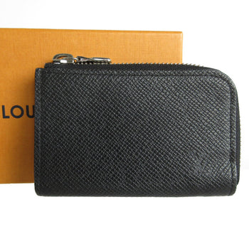 Louis Vuitton Louis Vuitton Wallet/Coin Case Taiga Portemonnay Jour Black Silver