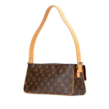 Louis Vuitton Monogram Viva Cite Mm One-Shoulder Bag M51164 Brown Pvc Leather