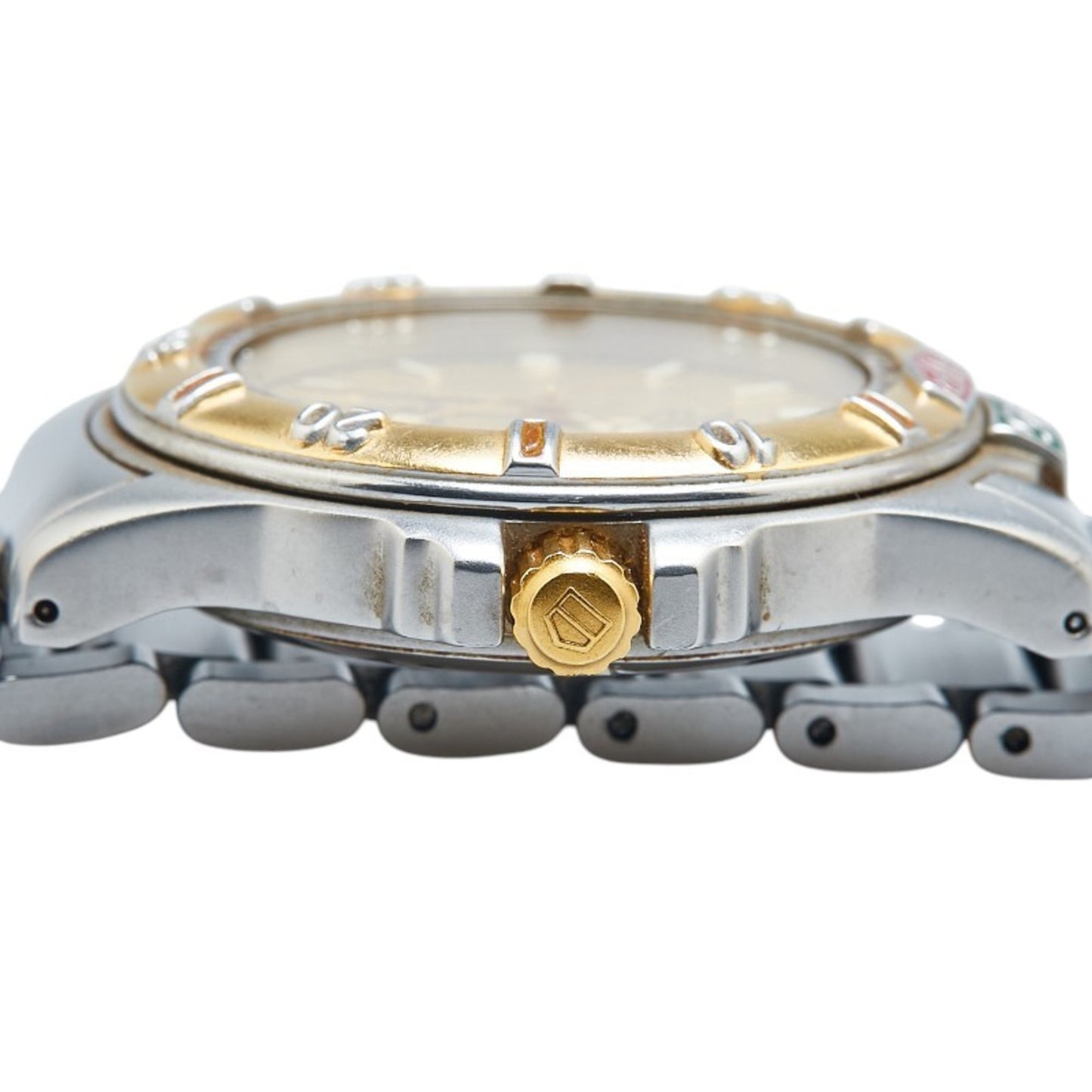 Tag Heuer 4000 Series Watch 995.413 Quartz Gold Dial Stainless Steel Plated Boys' Heuer