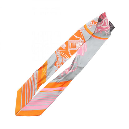 Hermes Herms Twilly Ex-Libris Silk Scarf For Women