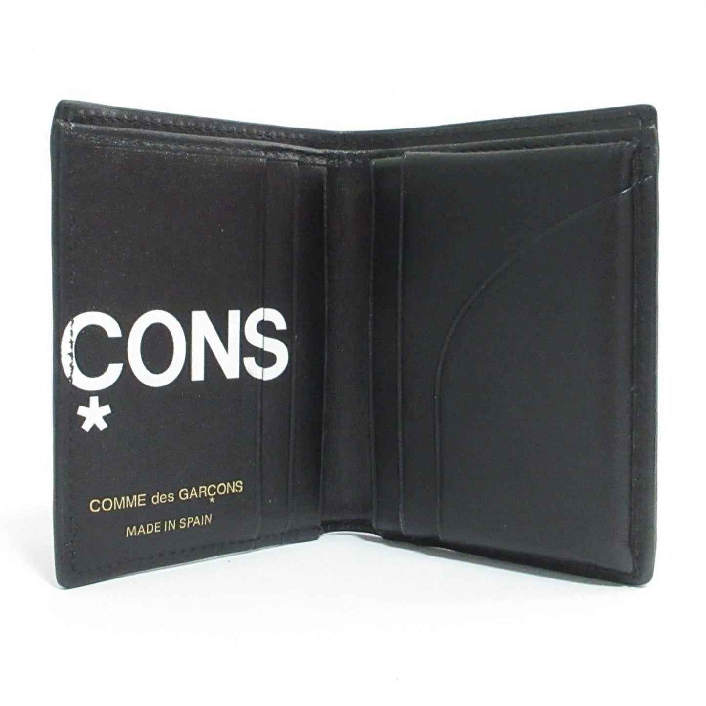 Comme Des Garons Huge Logo Logo Design Business Card Holder/Card Case Compact Wallet Black