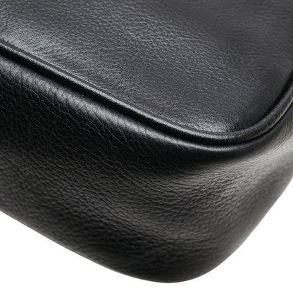 Versace Medusa Clutch Bag/Second Bag In Black Leather