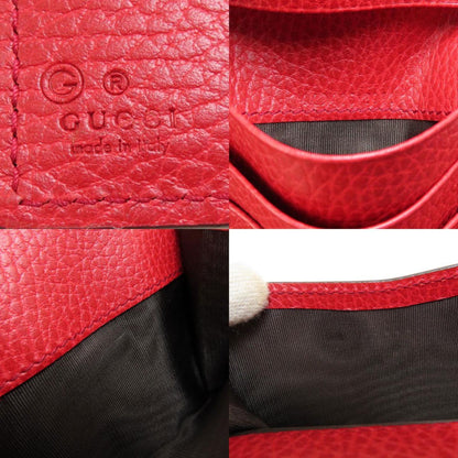 Gucci 449405 Interlocking G Outlet Bi-Fold Wallet Leather
