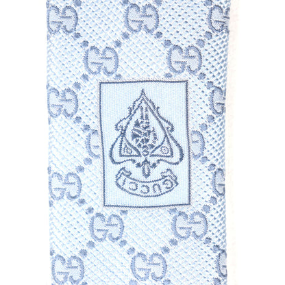 Gucci 562827 100% Silk Cravate Gg Print Necktie