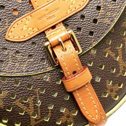 Louis Vuitton Monogram Perfor Flore Chantilly Shoulder Bag M94086 Brown