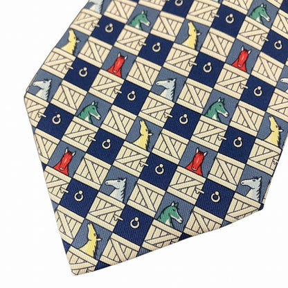Hermes Blue Tie