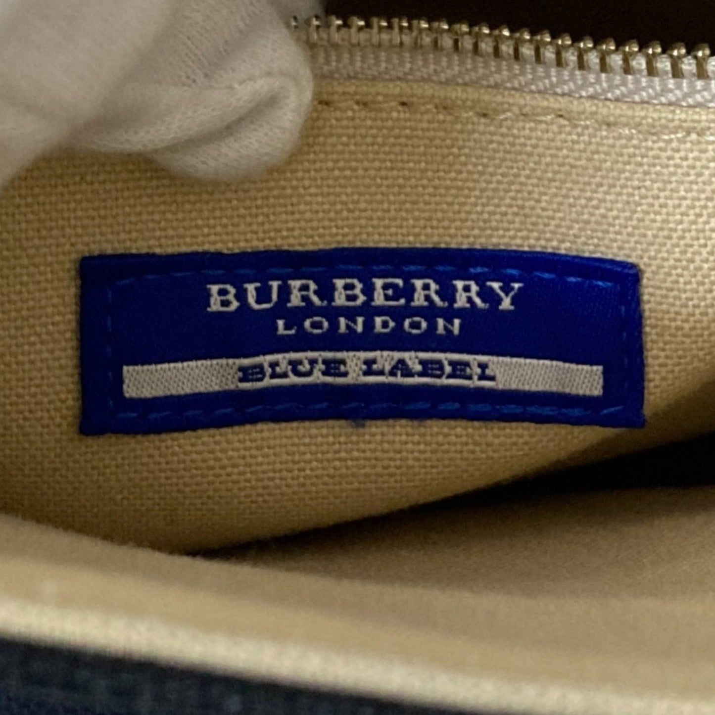 Burberry Blue Label Canvas Tote Bag Black
