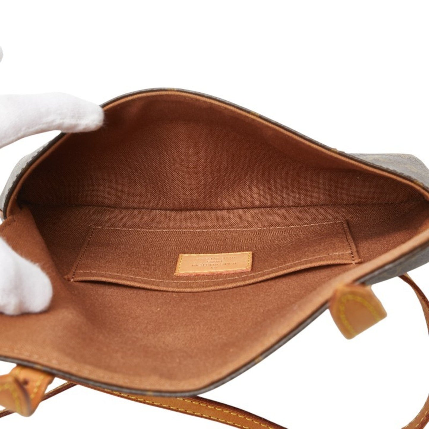 Louis Vuitton Monogram Pochette Marel Waist Bag Body M51159 Brown Pvc Leather