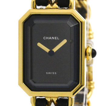Chanel Premiere Size L Gold Plated Quartz