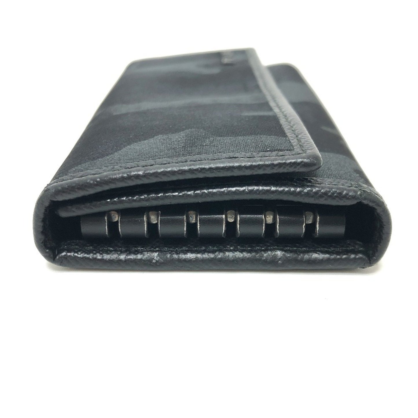 Prada Camouflage 6-Key Holder Long Key Case Nylon