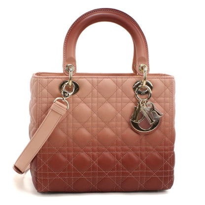 Christian Dior Dior Lady Dior Medium Handbag In Pink
