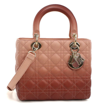 Christian Dior Dior Lady Dior Medium Handbag In Pink