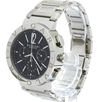 Polished Bvlgari Bvlgari-Bvlgari Chronograph Automatic Watch Bb42Ssch Bf580420