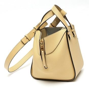 Loewe Hammock Bag Compact Shoulder A538H13X03 Calfskin Yellow Beige E-158851