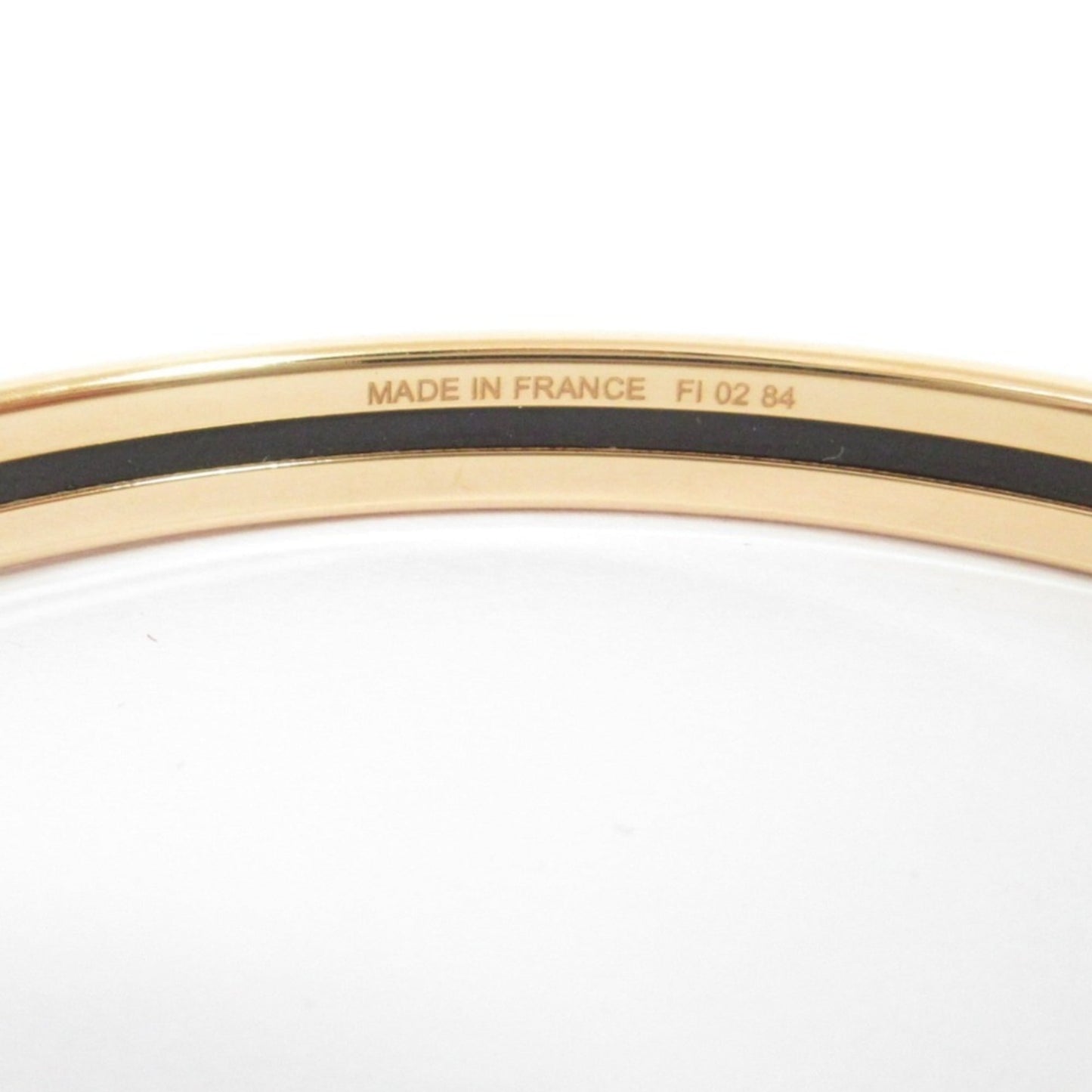 Hermes Uni Enamel Bangle Bracelet In Pink