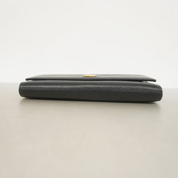 Gucci Gg Marmont Long Wallet 456116 Leather Black