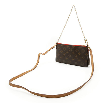 Louis Vuitton Louis Vuitton Monogram Pallas Clutch Shoulder Bag Chain Cerise Red M41638