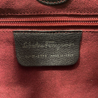 Salvatore Ferragamo Handbag In Black Leather