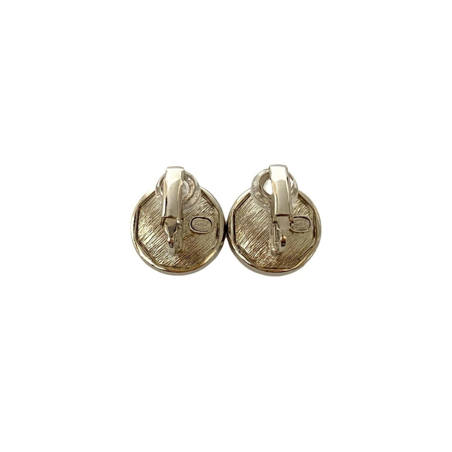 A18B Chanel Coco Mark Crystal Rhinestone Earrings