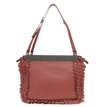 Bottega Veneta Intrecciato Leather Handbag In Bordeaux