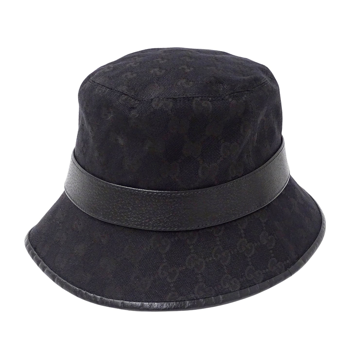 Gucci Petit Marmont Bucket Hat In Gg Canvas (Black