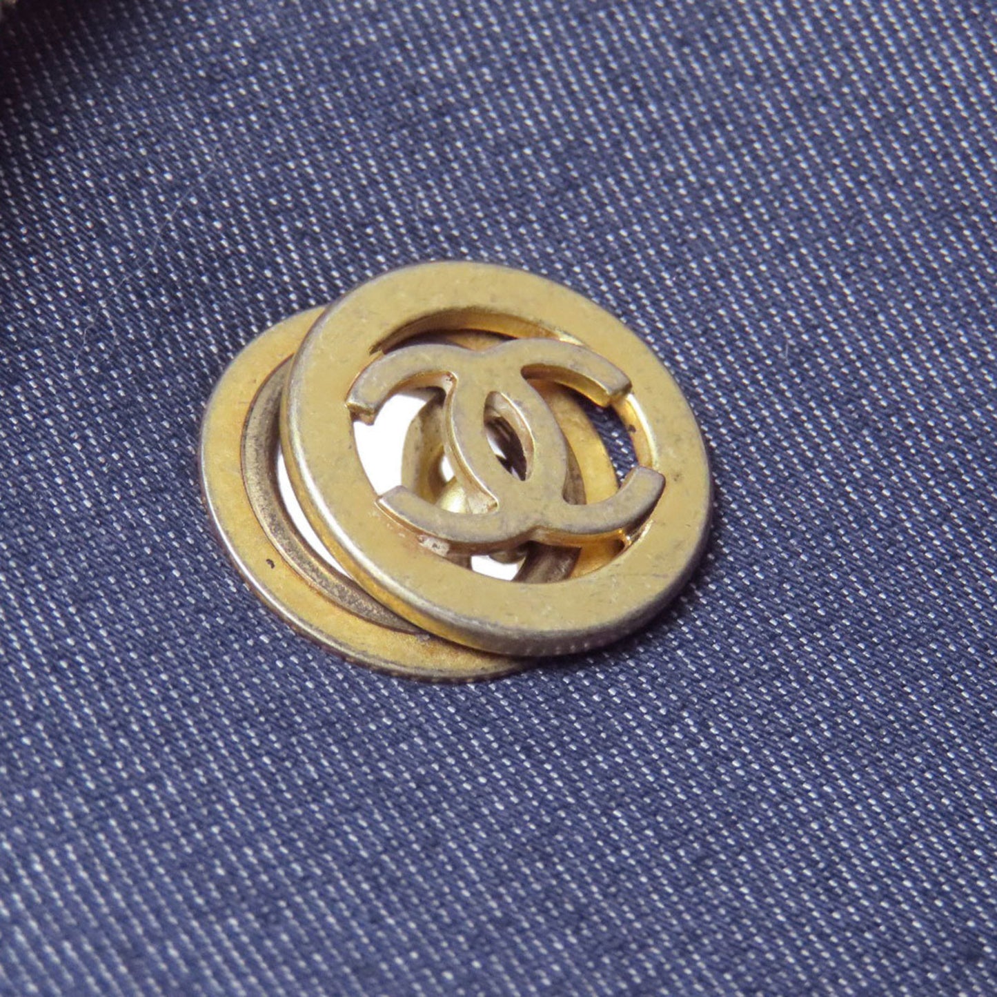 Chanel Coco Mark Gold Hardware 2-Way Handbag Calfskin