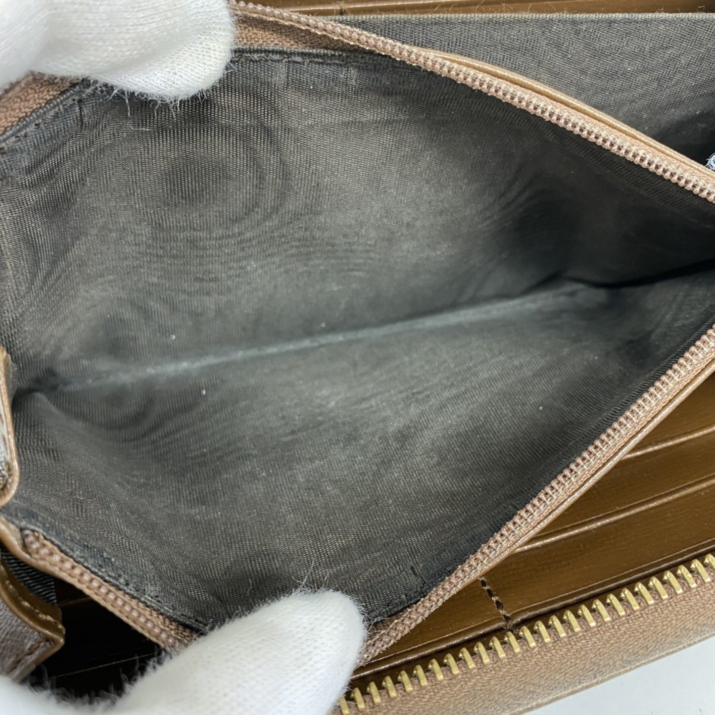 Gucci Gg Supreme Long Wallet 636169 Brown Multicolor