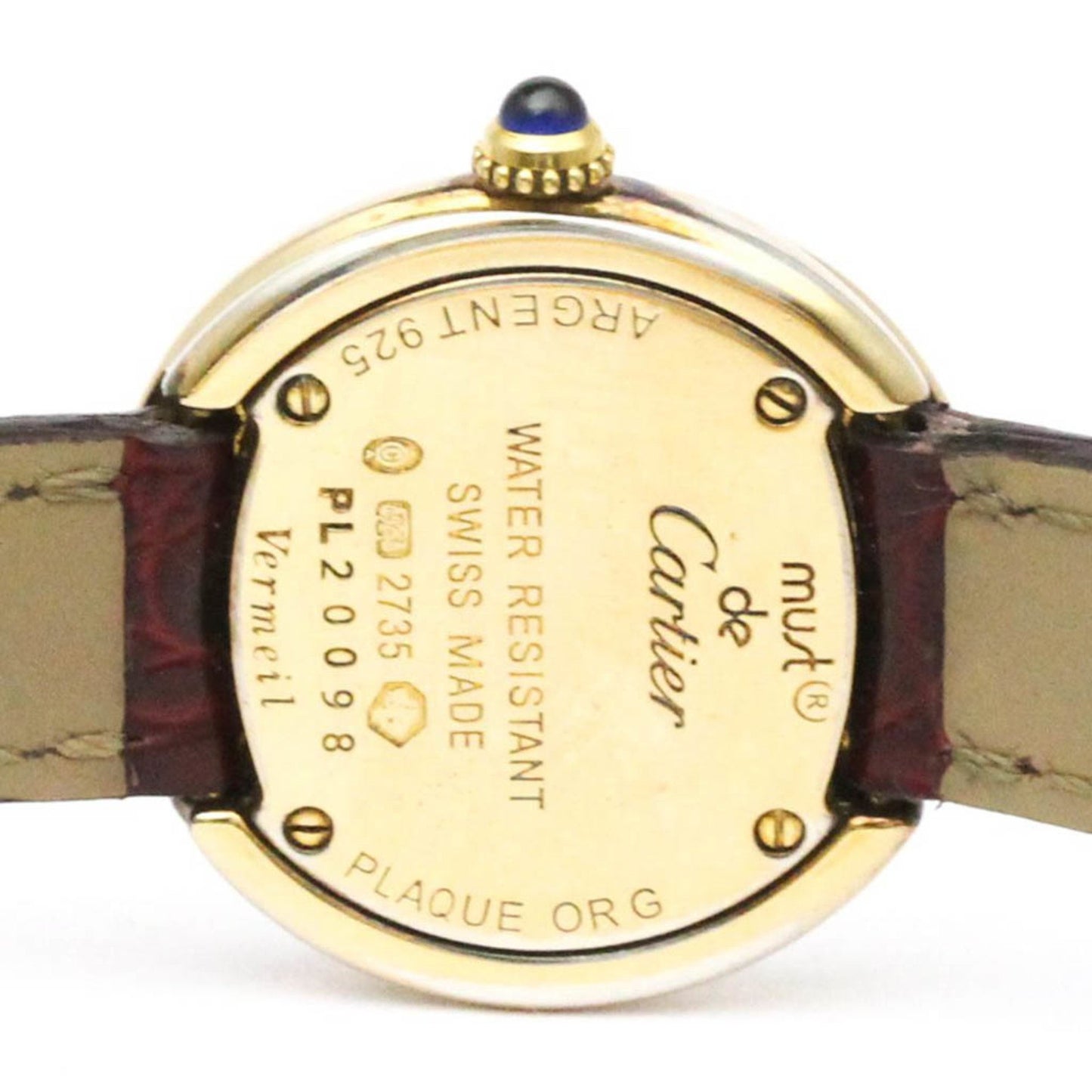 Cartier Must Trinity Vermeil Gold Plated Quartz