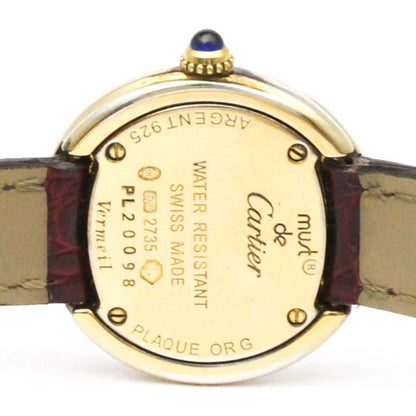 Cartier Must Trinity Vermeil Gold Plated Quartz