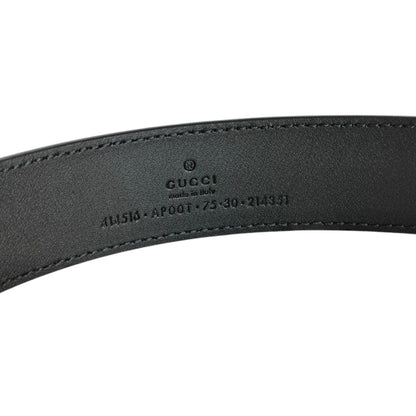 Gucci Gg Marmont Metal Buckle Leather Belt 414516 Black/Gold