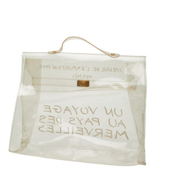 Herms Vinyl Kelly Journey To Wonderland Handbag Clear