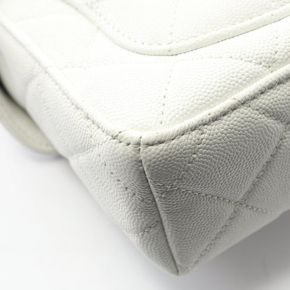 Chanel Matelasse Small Shoulder Bag In Calfskin Leather (Women'S) White As3729