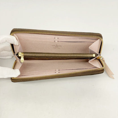Louis Vuitton Monogram Portefeuille Clemence Long Wallet M61298 Brown Rose Ballerine