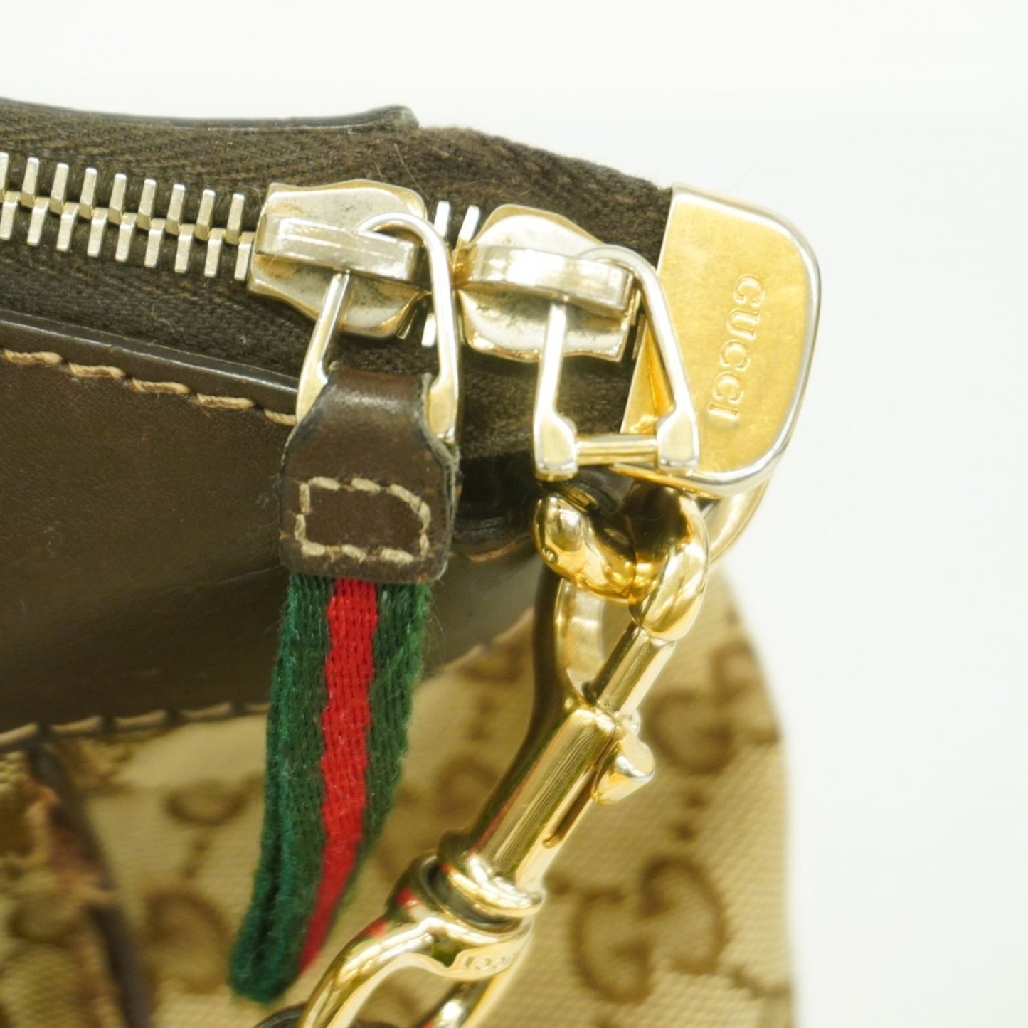 Gucci Gg Canvas Sherry Line Mayfair Handbag 269894 Brown 2-Way Bag