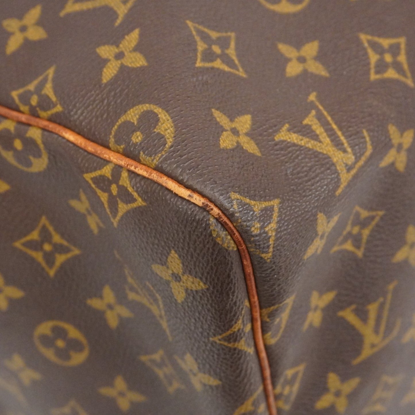 Louis Vuitton Monogram Keepall 55 Boston Bag M41424 Brown