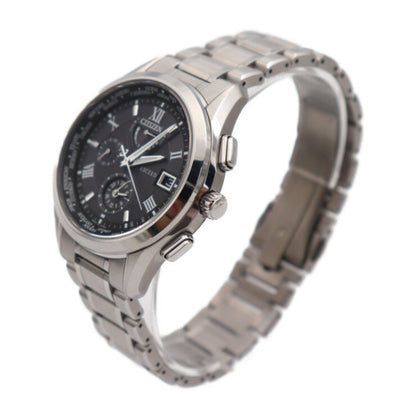 Citizen Citizen Exceed Exceed Watch H820-T023916 Titanium Silver Black Dial Eco Drive Solar Radio