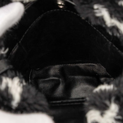 Balenciaga Everyday Handbag/Shoulder Bag 596564 Black Faux Fur