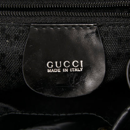 Gucci Bamboo Mini Backpack 003.1998.0030 Black Nylon Leather
