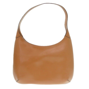 Celine Embossed Leather Camel Shoulder Bag Brown 0441Celine