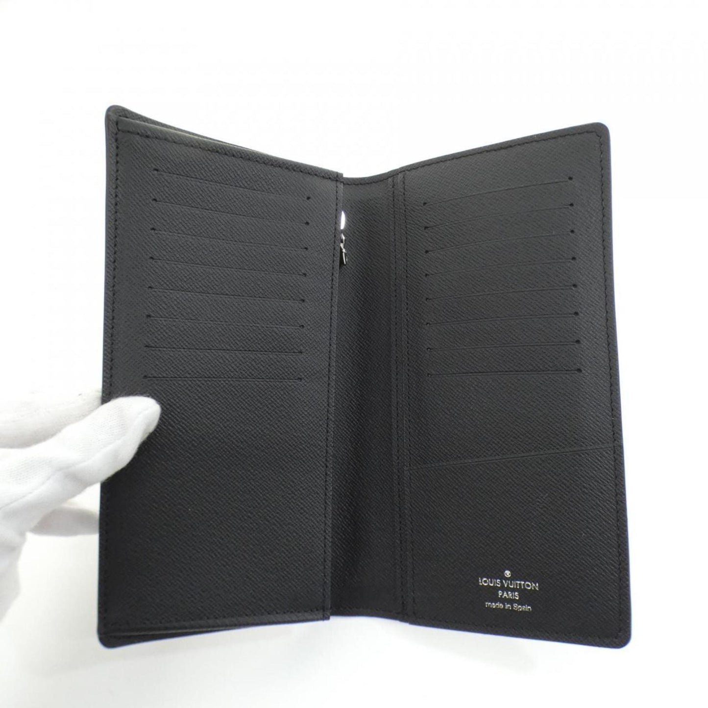 Louis Vuitton Damier Graphite Portefeuille Brazza N62665 Wallet