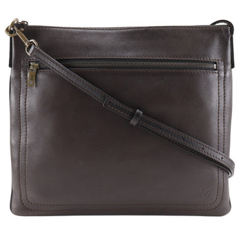Louis Vuitton Louis Vuitton Sac Plat Shoulder Bag Utah M92073 Calfskin Cafe 2004 Brown Lm0024
