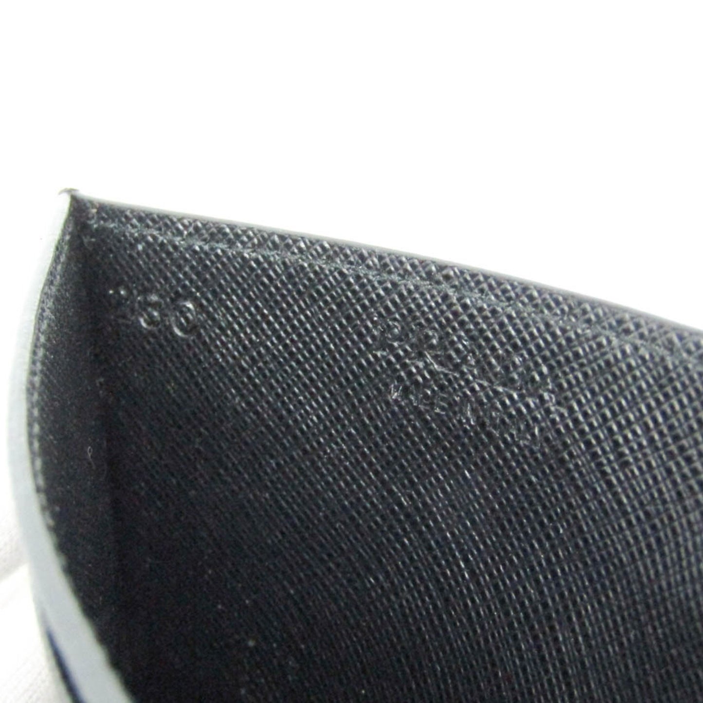 Prada Saffiano Leather Card Case Black