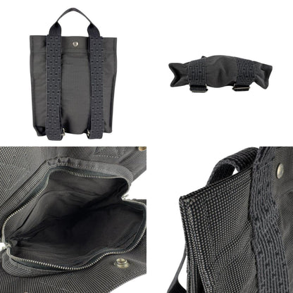 Hermes Herms Air Line Sac Ado Pm Backpack In Nylon Canvas