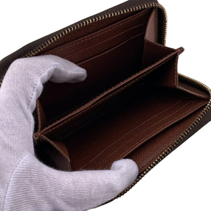 Louis Vuitton Wallet M60067 Zippy Coin Purse Round Compact Monogram Brown