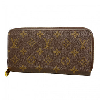 Louis Vuitton Monogram Zippy Wallet M41895 Brown Fuchsia